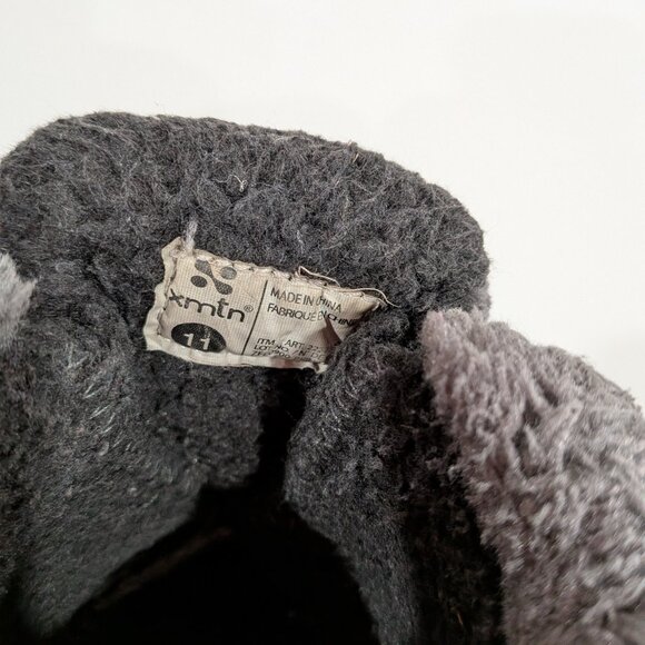 Xmtn Winter Boots Black Grey Purple  Size 11 - Picture 8 of 8